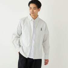 SHIPS Colors:TeddyBear(R) コットン オックス ボタンダウン シャツ◇