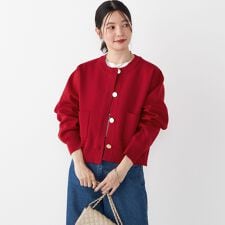 SHIPS Colors:〈手洗い可能〉メタルボタン カーディガン◇