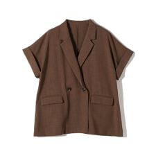 SHIPS Colors:〈手洗い可能〉クリスピー ショートスリーブ ジャケット