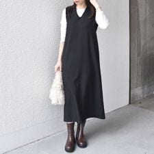 SHIPS Colors:〈手洗い可能〉シャーク フリンジ ジャンパー ワンピース◇