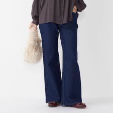 SHIPS Colors:〈洗濯機可能〉フレア デニム◇