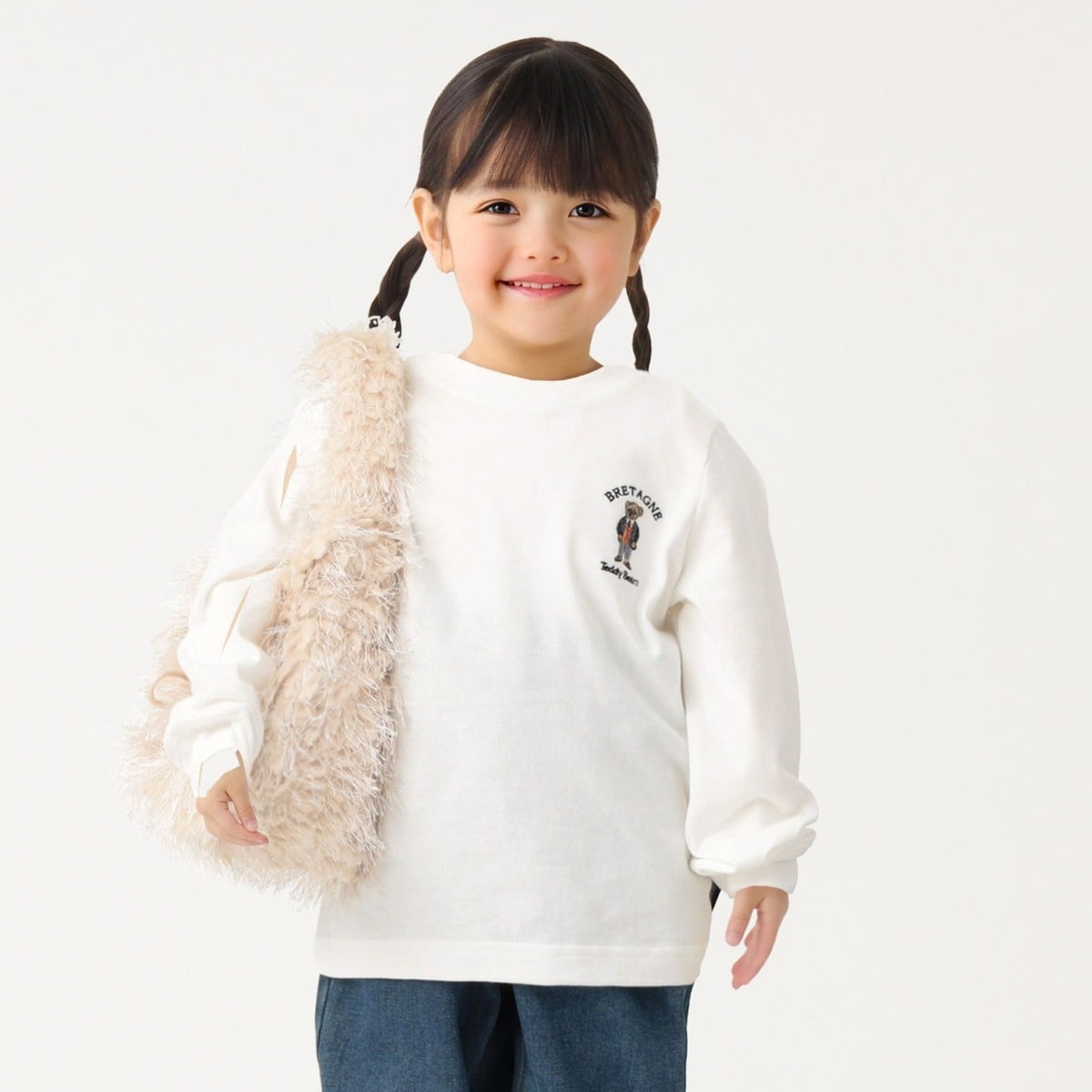 [}C]SHIPS Colors:80`130cm / TeddyBear(R) |Cg T/VbvX J[YiSHIPS Colorsj ItzCg