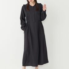 SHIPS Colors:〈手洗い可能〉プリーツ デザイン ロングスリーブ ワンピース◇
