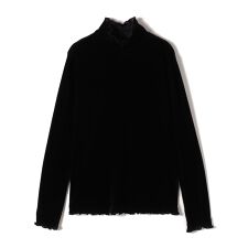 SHIPS Colors:〈手洗い可能〉フロッキー メッシュ タートルネック インナートップス