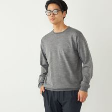 SHIPS Colors:〈手洗い可能〉アンチピリング 12ゲージ クルーネック ニット