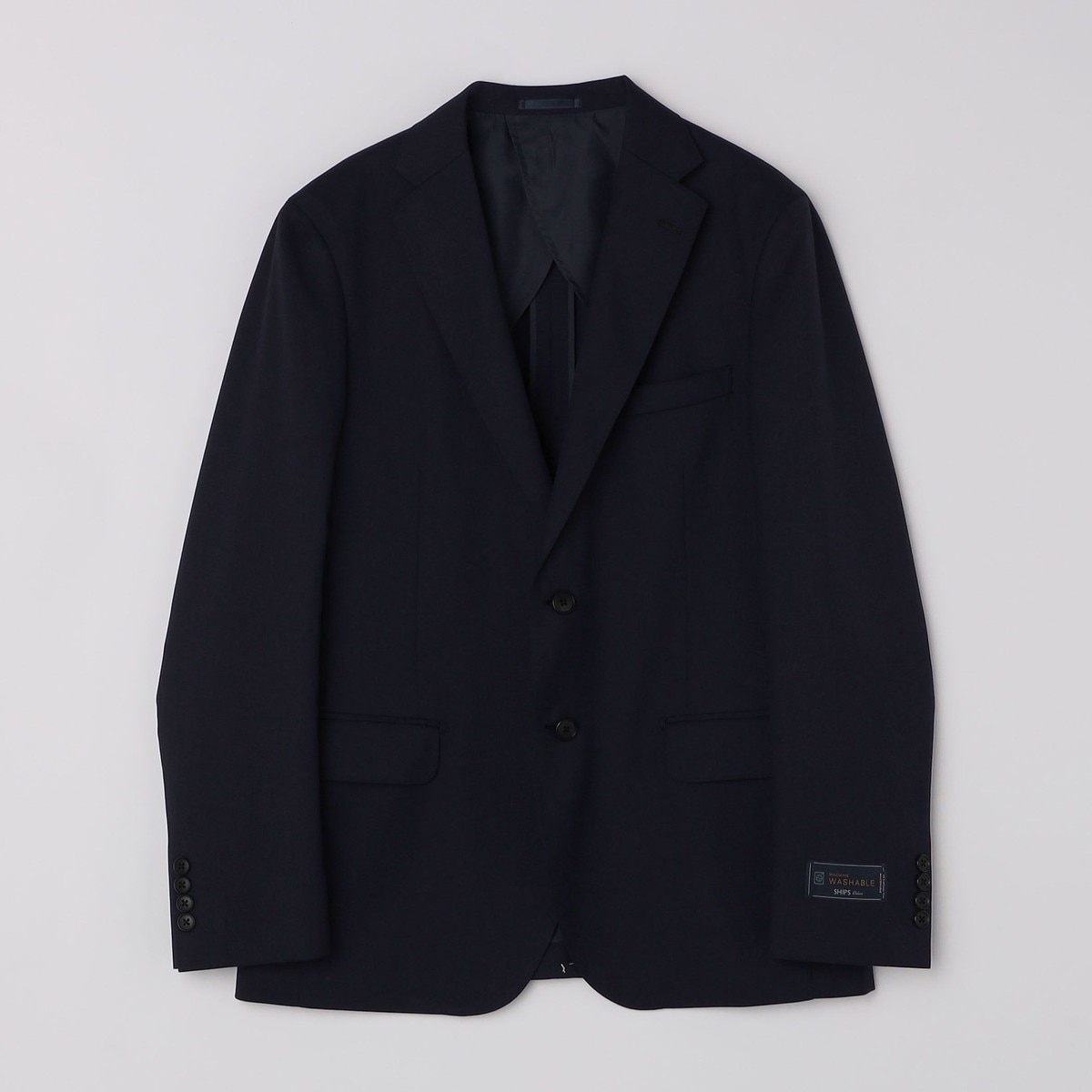 御幸毛織】Superio160 ウールカシミヤ スーツ（ネイビーストライプ