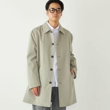 SHIPS Colors:〈撥水・防風〉ステンカラー コート◇