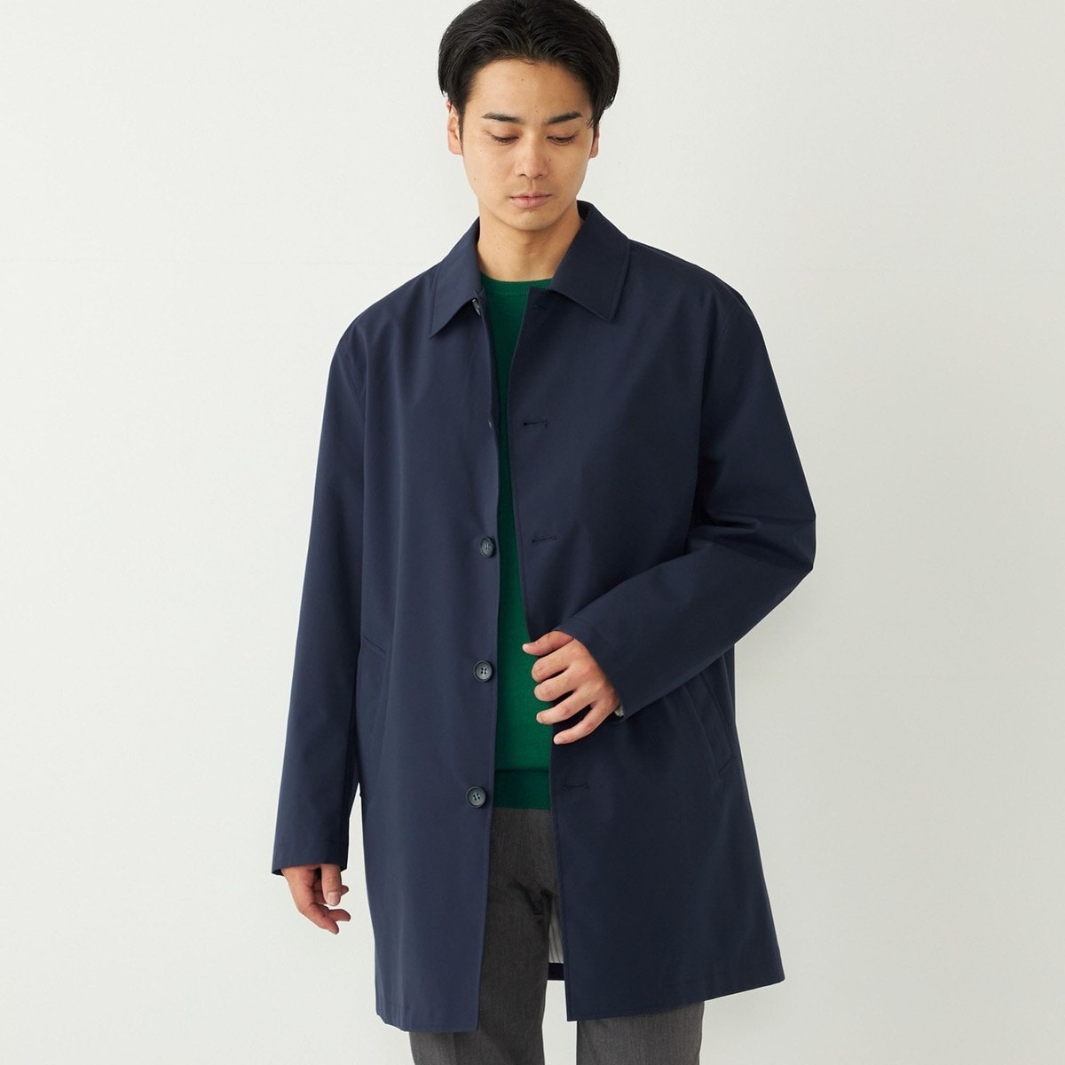 SHIPS:〈撥水〉Thinsulate 中綿 ステンカラーコート | シップス