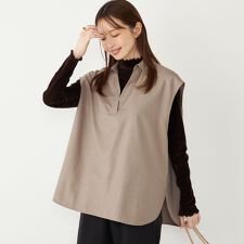 SHIPS Colors:〈手洗い可能〉TR スキッパー オーバー シャツ