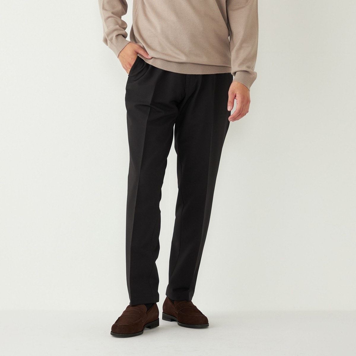 Insgale スラックス　S CAMBIO スラックス mp13384-ストライプワイドスラックスパンツ