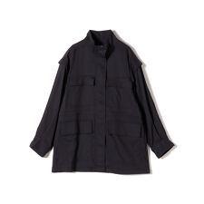 SHIPS Colors:〈手洗い可能〉パッチポケット ミリタリー ブルゾン