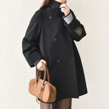 SHIPS Colors:SUPER100 ラグランスリーブ ダブルボタン コート◇