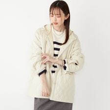 SHIPS Colors:THINSULATE(TM) 中綿 キルティング フード コート 