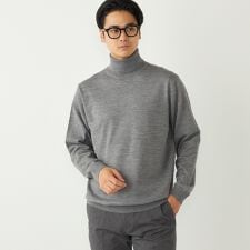 SHIPS Colors:〈手洗い可能〉アンチピリング 12ゲージ タートルネック ニット