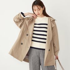 シップス カラーズ(SHIPS Colors)のSHIPS Colors:フード トレンチ ハーフ コート