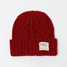 SHIPS Colors:〈手洗い可能〉ケーブル ニット キャップ