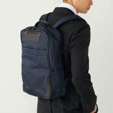 SHIPS Colors:レザーコンビ バックパック