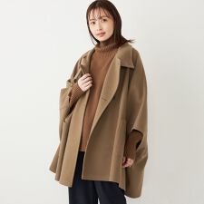 シップス カラーズ(SHIPS Colors)のSHIPS Colors:〈手洗い可能〉ジャージー メルトン ポンチョ◇