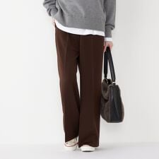 SHIPS Colors:〈手洗い可能〉TR ストレート ゴム パンツ