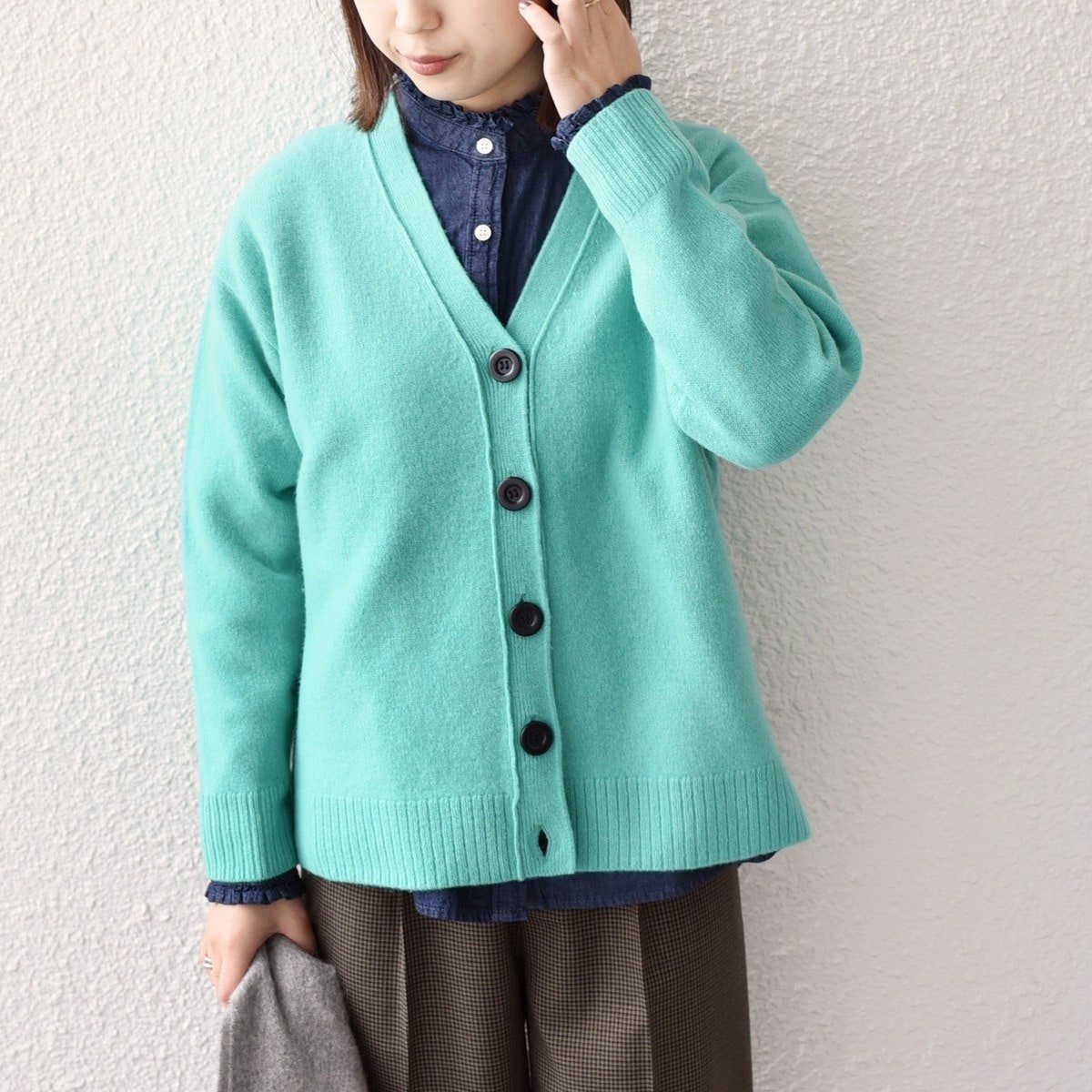 SHIPS Colors:〈手洗い可能〉CASHMILE(R) Vネック カーディガン