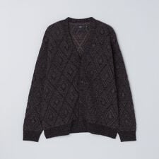SHIPS Colors:〈手洗い可能〉ジャカード モール カーディガン