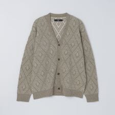 SHIPS Colors:〈手洗い可能〉ジャカード モール カーディガン