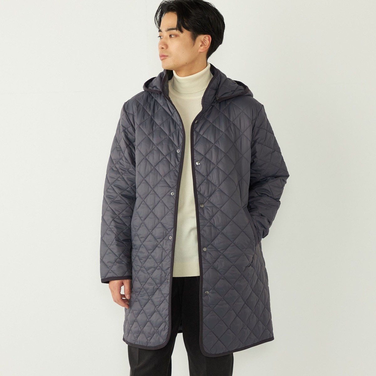 ストレッチタフタ コンビネーションダウンブルゾン | ムッシュニコル