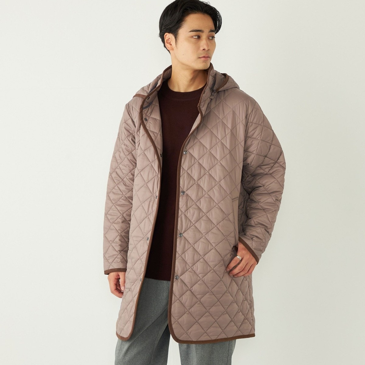 ストレッチタフタ コンビネーションダウンブルゾン | ムッシュニコル