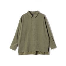 SHIPS Colors:〈手洗い可能〉バック サテン オーバー シャツ
