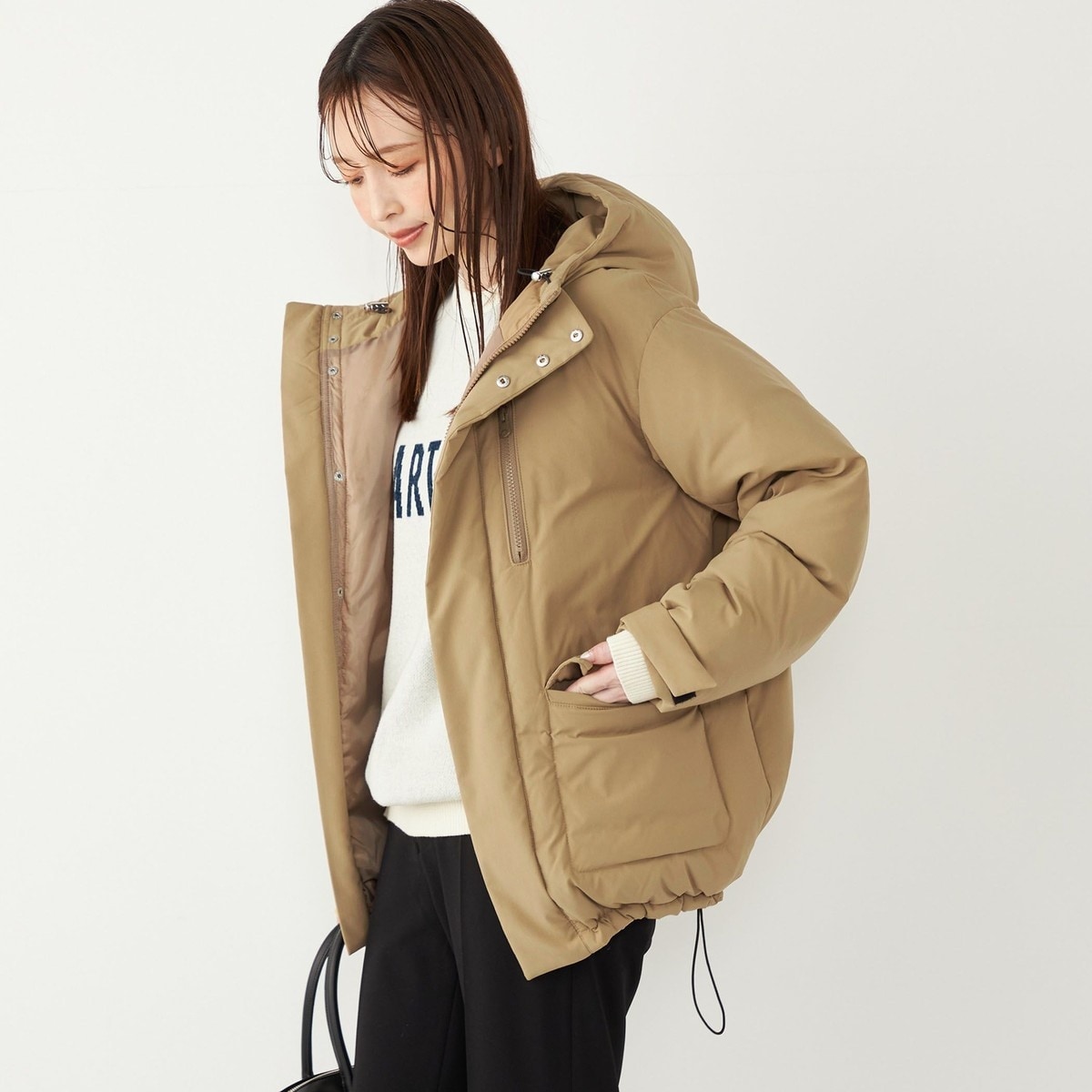 SHIPS Colors: フード ダウン ジャケット◇ | シップス カラーズ(SHIPS