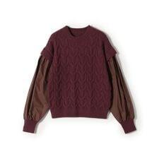 SHIPS Colors:〈手洗い可能〉ケーブル ドッキング ニット