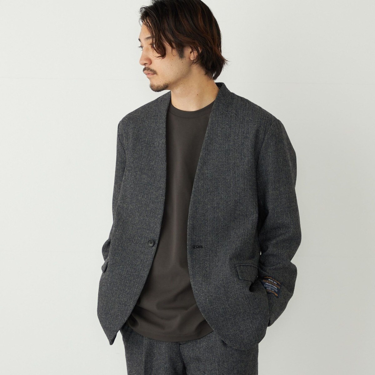 オーバーサイズ ノーカラー イージー ジャケット | アダムエロペ