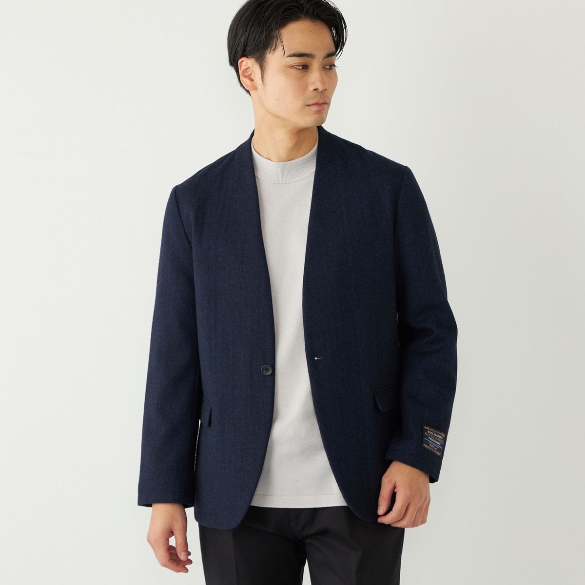 クレープジョーゼットノーラペルジャケット | アイテムズ アーバン