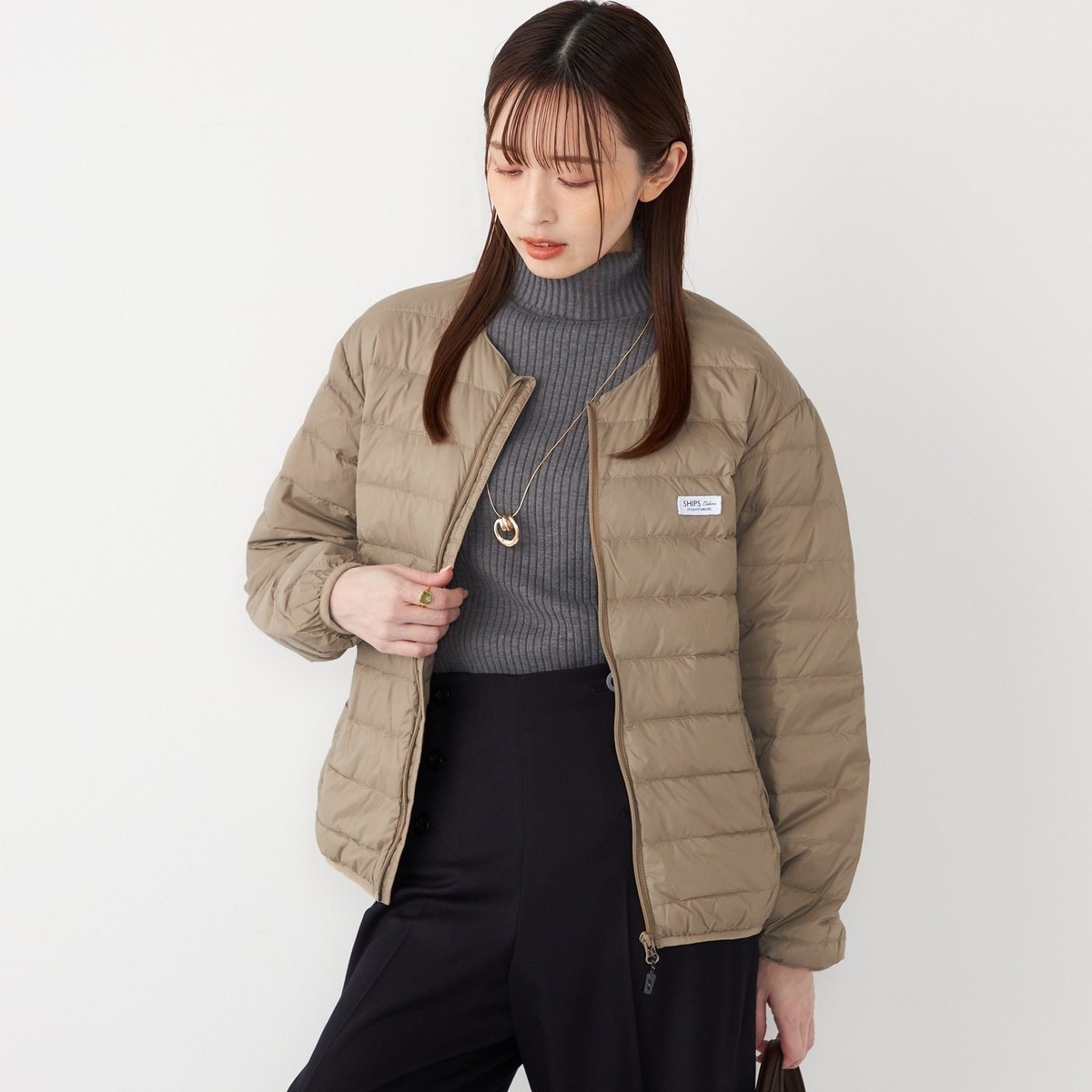 SHIPS Colors別注】FIRST DOWN:〈撥水・洗濯機可能〉リンク ライト