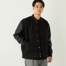 SHIPS Colors:ウール ミックス スタジアム ブルゾン ブラック