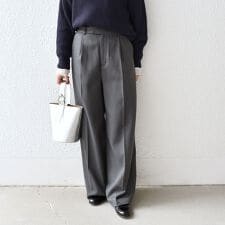 SHIPS Colors:〈洗濯機可能〉裏起毛 チェック ワイド パンツ