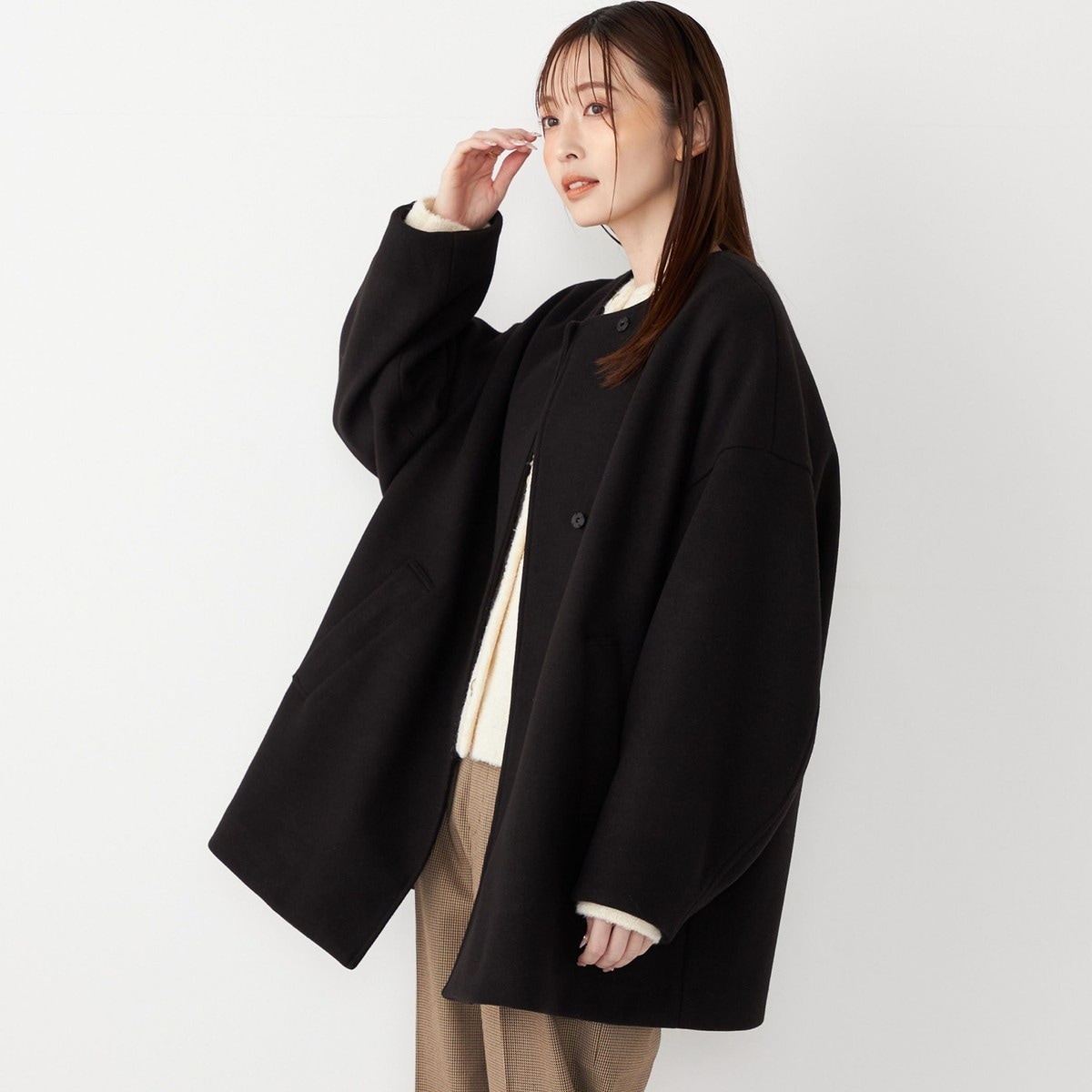 Bellandi SUPER130 コクーン ショート コート ◇ | シップス(SHIPS