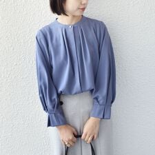 SHIPS Colors:〈洗濯機可能〉ジョーゼット タックスリーブ ブラウス 2◇