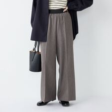 SHIPS Colors:〈手洗い可能〉TR ストレート ゴム パンツ2◇