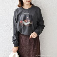 SHIPS Colors:The Met コラボ マネ アート Ｔシャツ