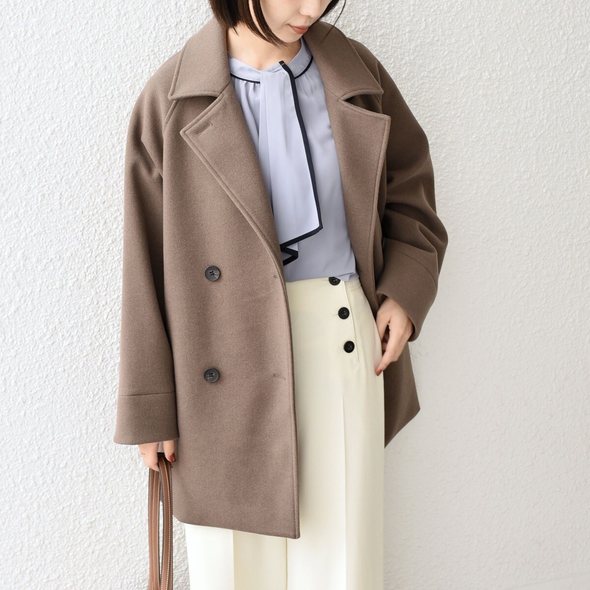 quaranciel: メルトン ビッグ カラー Pコート | カランシエル