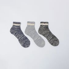 SHIPS Colors:3足組 スラブ ソックス