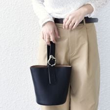 SHIPS Colors:ニュアンスバックル ミニ バケット◇