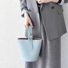 SHIPS Colors:ニュアンスバックル ミニ バケット◇