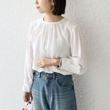SHIPS Colors:〈手洗い可能〉デコレーション クルーネック ブラウス◇