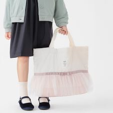 SHIPS Colors:〈洗濯機可能〉リボン ギャザー キルティング レッスン バッグ◇