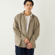 SHIPS Colors:〈洗濯機可能〉ウールライク リラックスフィット シャツ