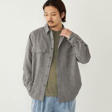 SHIPS Colors:〈吸水速乾・洗濯機可能〉ウーリー ボックス シャツ