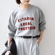 SHIPS Colors:〈洗濯機可能〉サガラ 刺繍 スウェット◇