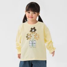 SHIPS Colors:100～130cm / 〈手洗い可能〉スパンコール 刺繍 ロンT